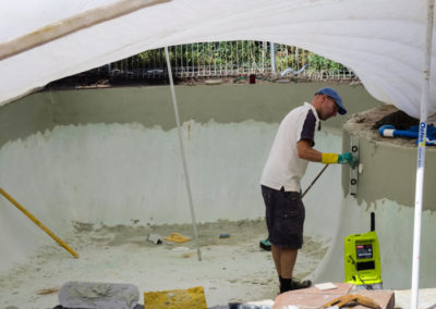 tiling a rendered pool balwyn