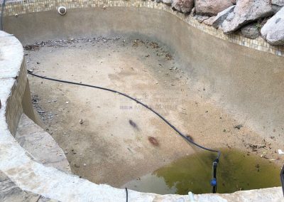 converting a pebblemix pool to a tiled pool