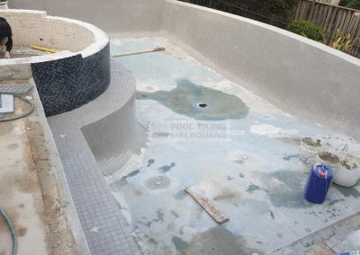 stripping a pool ready for tiling