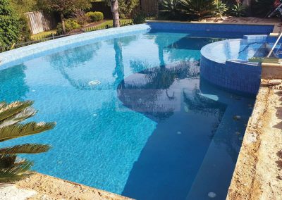 converting a rendered pool to tiling