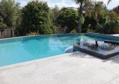 Finished tiled pool